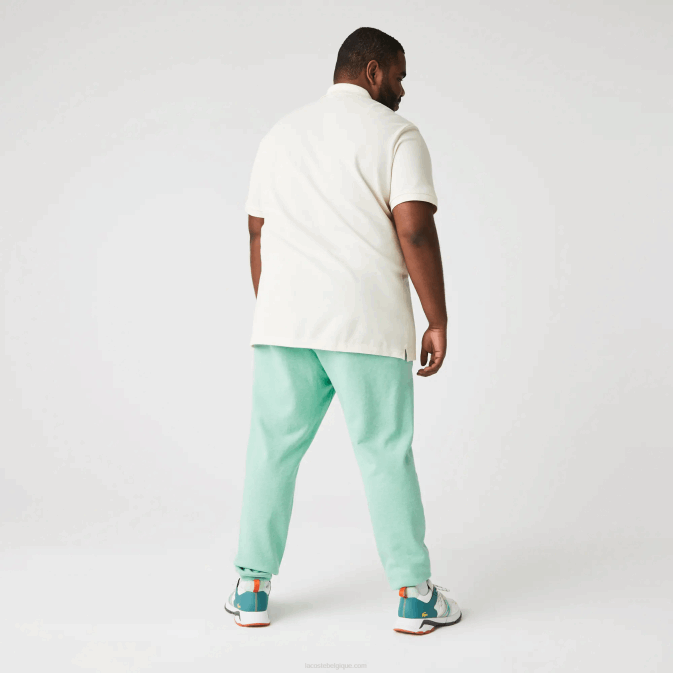 VHC vert V6HV1066 Hommes Lacoste pantalon de jogging en molleton de coton imprimé signature et crocodile