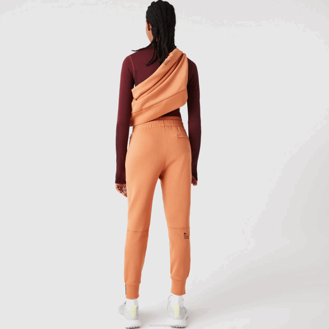 WC orange V6HV2405 femmes Lacoste pantalon de survêtement en jersey de coton