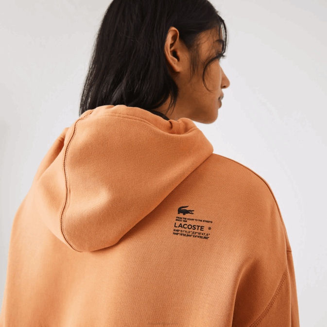 WC orange V6HV2418 femmes Lacoste sweat à capuche