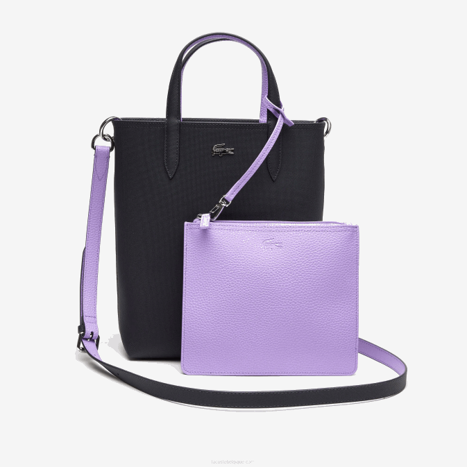 abimes neva k56 V6HV2783 femmes Lacoste sac cabas réversible en toile enduite anna