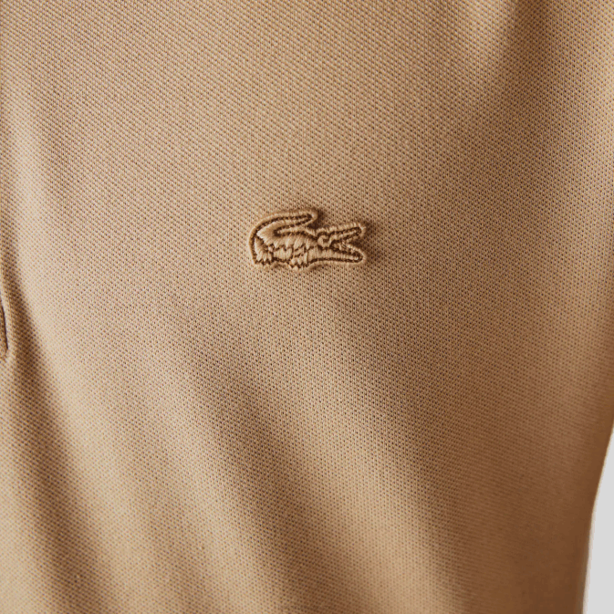 beige 02s V6HV1297 Hommes Lacoste polo en piqué de coton stretch à manches longues smart paris