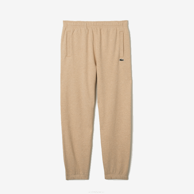 beige 4jw V6HV1013 Hommes Lacoste pantalon de survêtement imprimé