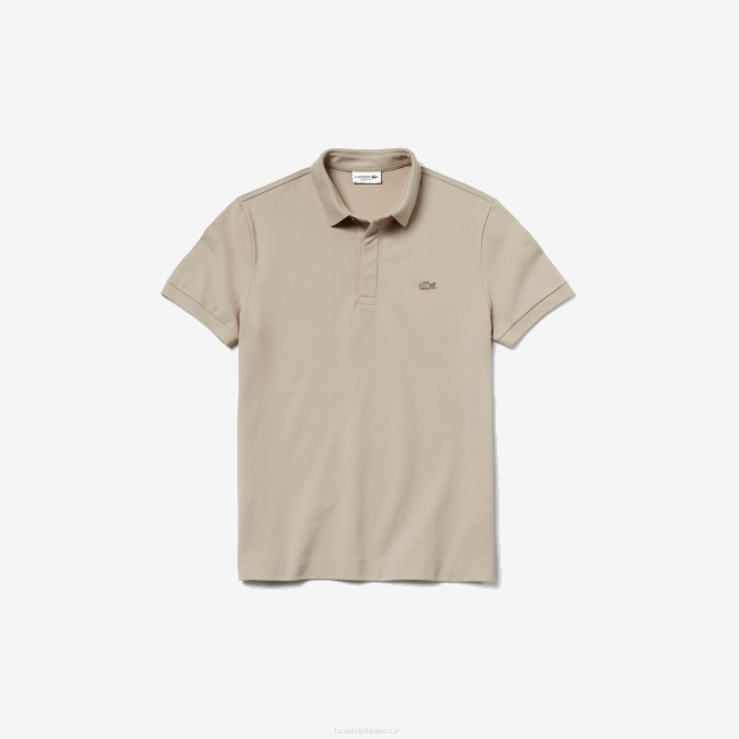 beige ae0 V6HV79 Hommes Lacoste polo piqué de coton stretch smart paris