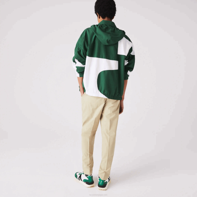 beige c5u V6HV1118 Hommes Lacoste pantalon de survêtement résistant à l\eau