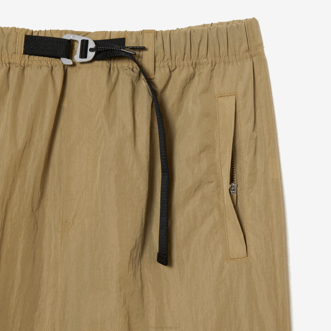 beige cb8 V6HV22 Hommes Lacoste pantalon de survêtement déperlant coupe décontractée