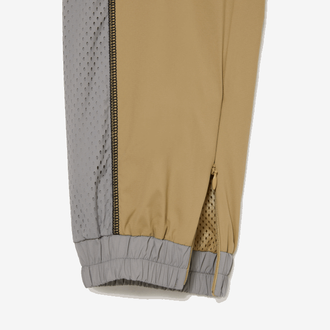beige gris 7je V6HV2427 femmes Lacoste pantalon de jogging à effet perforé