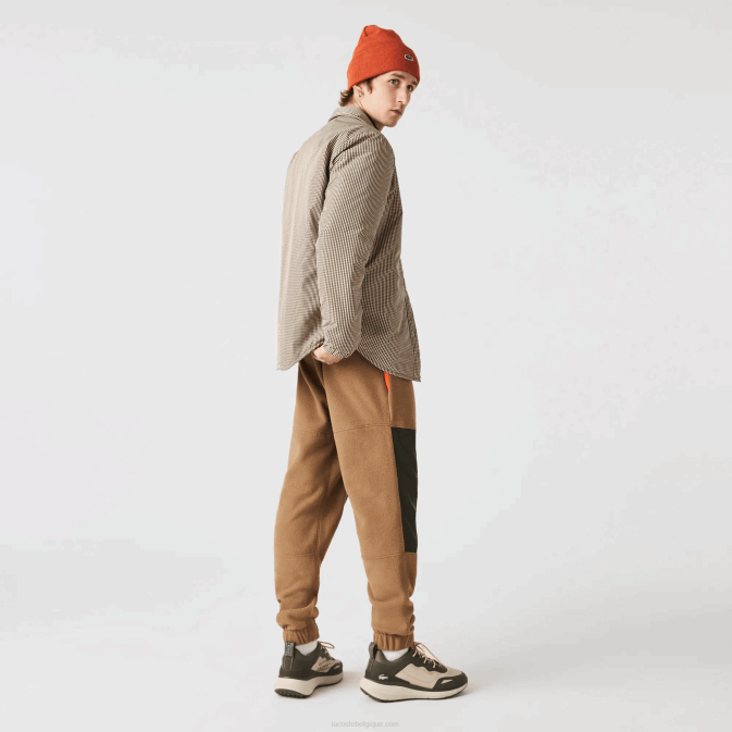 beige marine vert kaki 87e V6HV1549 Hommes Lacoste surchemise déperlante à carreaux