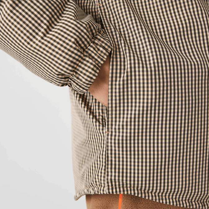 beige marine vert kaki 87e V6HV1549 Hommes Lacoste surchemise déperlante à carreaux