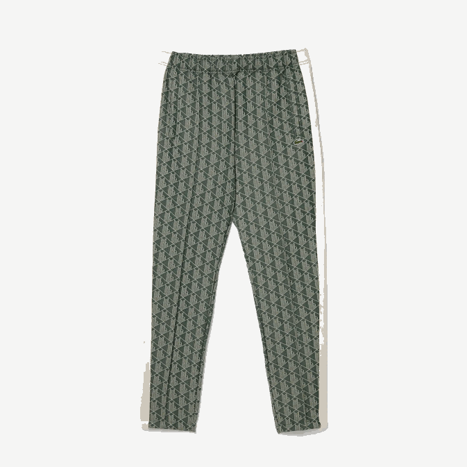 beige vert 7m4 V6HV279 Hommes Lacoste pantalon de jogging à motif monogrammé