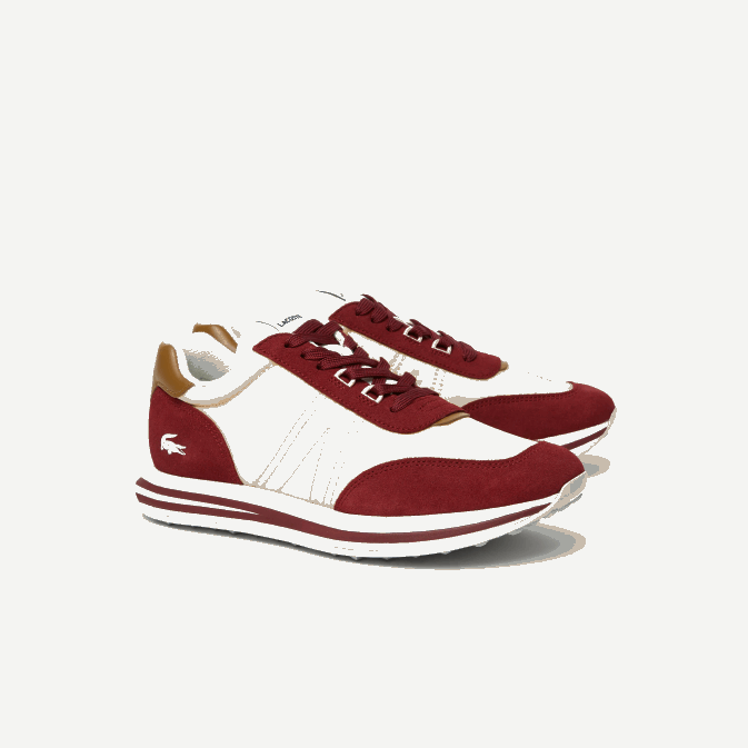 bg7 rouge V6HV1844 Hommes Lacoste baskets l-spin en textile