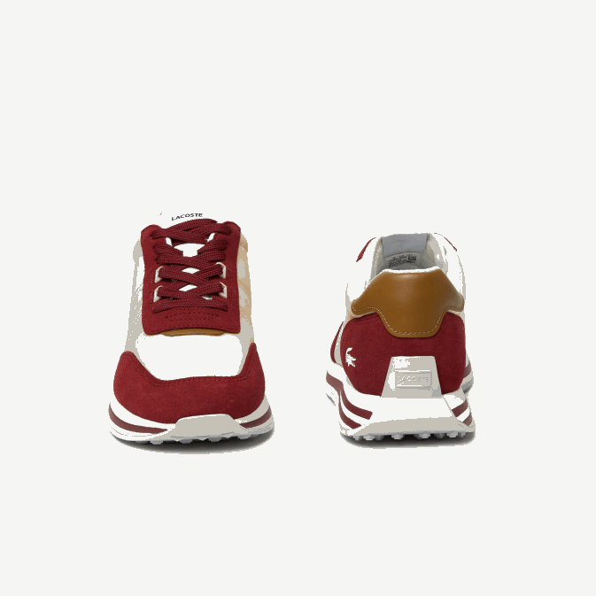 bg7 rouge V6HV1844 Hommes Lacoste baskets l-spin en textile