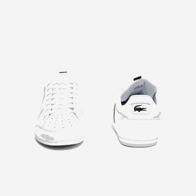 blanc  marine 042 V6HV1713 Hommes Lacoste baskets chaymon en cuir et synthétique