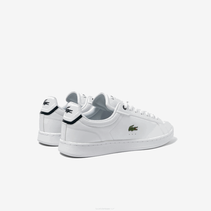 blanc  marine 042 V6HV1743 Hommes Lacoste baskets ton sur ton en cuir carnaby pro bl