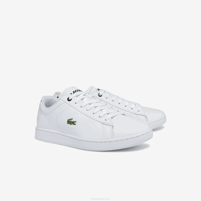 blanc  marine 042 V6HV1815 Hommes Lacoste baskets en cuir carnaby bl