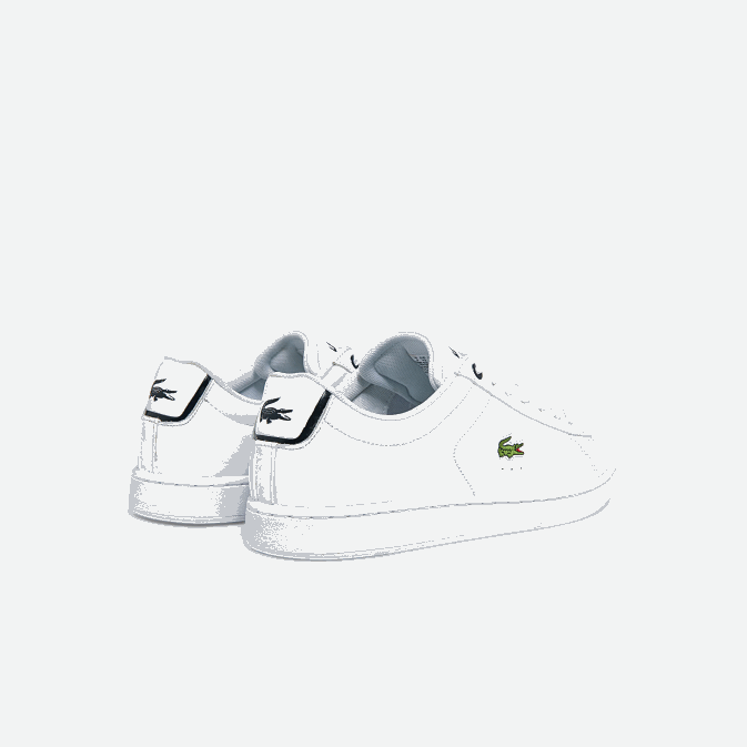 blanc  marine 042 V6HV1815 Hommes Lacoste baskets en cuir carnaby bl
