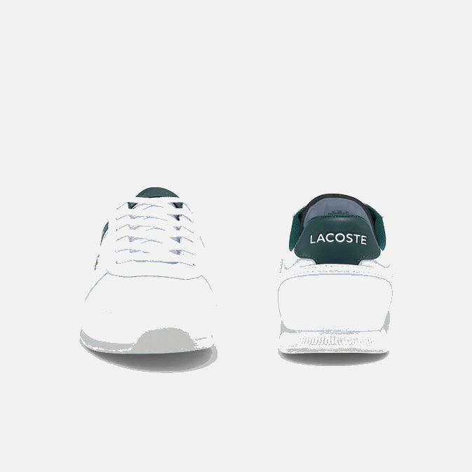 blanc  vert foncé 1r5 V6HV1700 Hommes Lacoste baskets en cuir et textile menerva sport