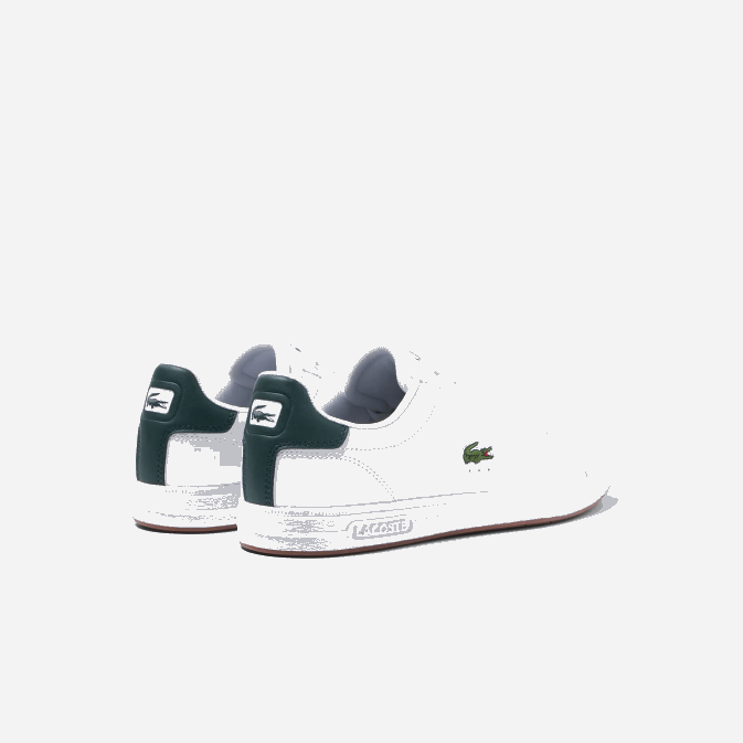 blanc  vert foncé 1r5 V6HV1910 Hommes Lacoste baskets en cuir graduate pro