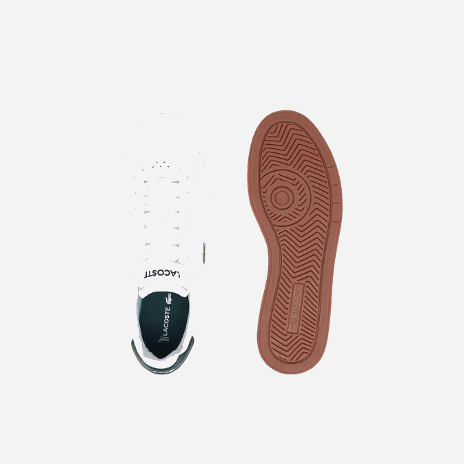 blanc  vert foncé 1r5 V6HV1910 Hommes Lacoste baskets en cuir graduate pro