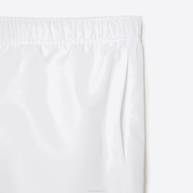 blanc 001 V6HV1446 Hommes Lacoste short de sport doublé en jersey coupe décontractée - grande taille - grand