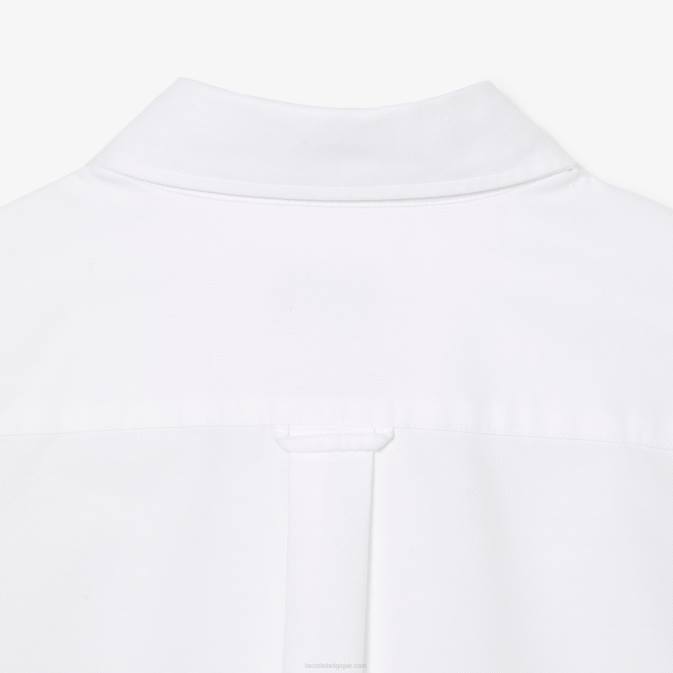 blanc 001 V6HV1467 Hommes Lacoste chemise coupe classique en coton oxford
