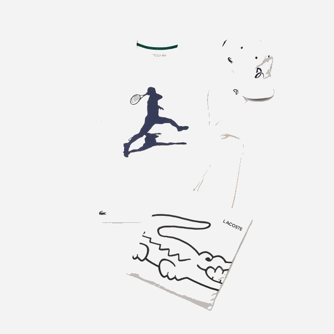 blanc 001 V6HV1483 Hommes Lacoste pack sport x novak djokovic