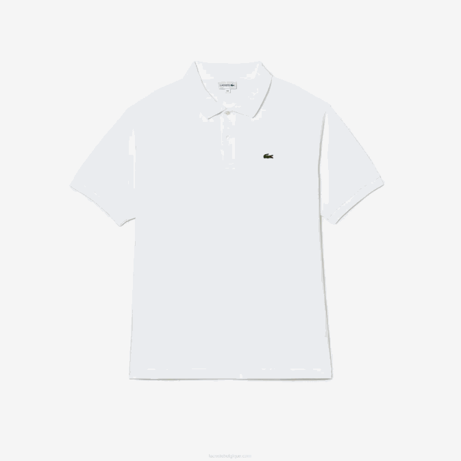 blanc 001 V6HV169 Hommes Lacoste polo en coton petit piqué - grande taille - grand