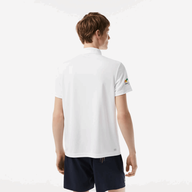 blanc 001 V6HV205 Hommes Lacoste polo en piqué sport miami open edition