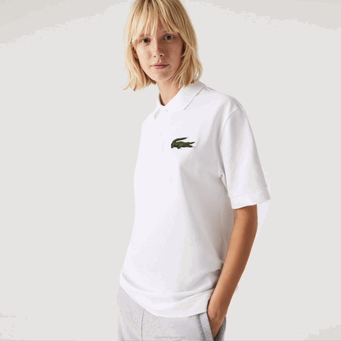 blanc 001 V6HV231 Hommes Lacoste polo ample original l1212