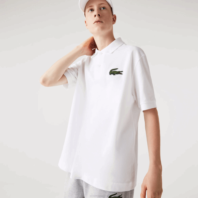 blanc 001 V6HV231 Hommes Lacoste polo ample original l1212