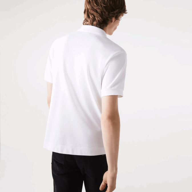 blanc 001 V6HV249 Hommes Lacoste polo original l1212 avec piqué de coton épais