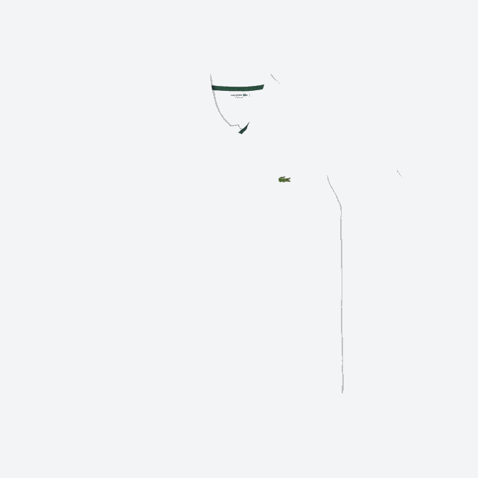 blanc 001 V6HV249 Hommes Lacoste polo original l1212 avec piqué de coton épais