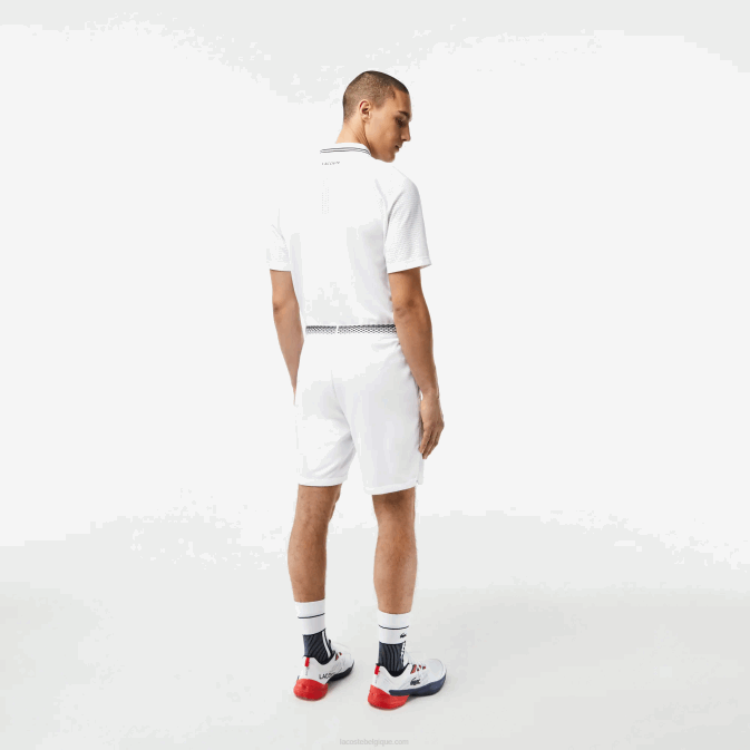 blanc 001 V6HV428 Hommes Lacoste short en résille tennis x daniil medvedev