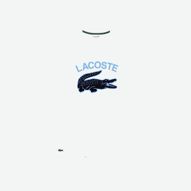 blanc 001 V6HV570 Hommes Lacoste t-shirt coupe classique xl imprimé crocodile