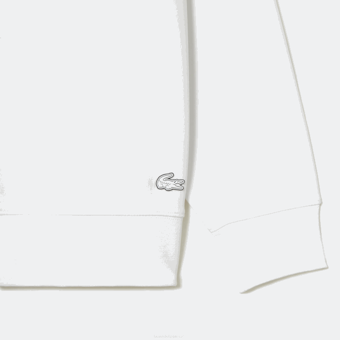 blanc 001 V6HV6 Hommes Lacoste sweat ample à logo