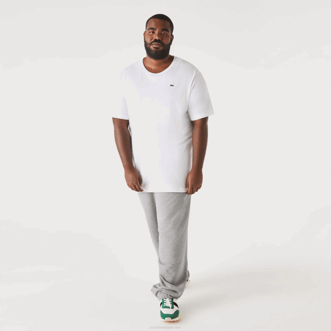 blanc 001 V6HV651 Hommes Lacoste t-shirt coupe classique en jersey de coton pima xl