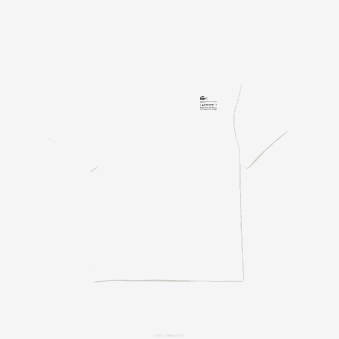 blanc 001 V6HV661 Hommes Lacoste t-shirt imprimé à coupe décontractée