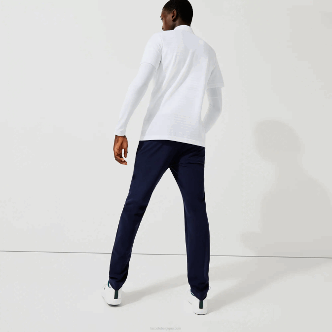 blanc 001 V6HV69 Hommes Lacoste polo de golf sport texturé et respirant