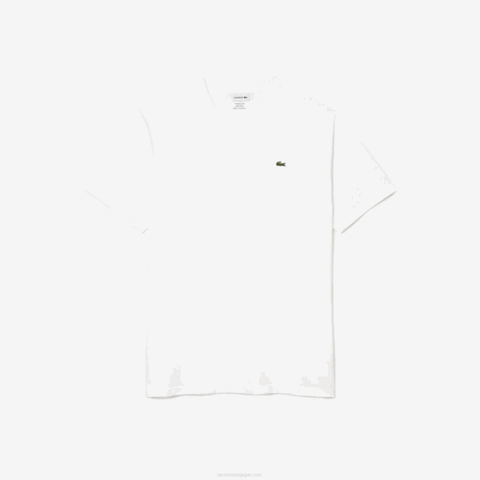 blanc 001 V6HV707 Hommes Lacoste polo regular fit en coton côtelé à col en V (grande taille)