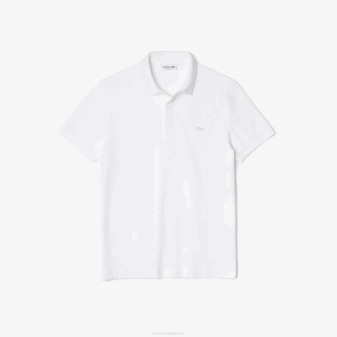 blanc 001 V6HV80 Hommes Lacoste polo piqué de coton stretch smart paris