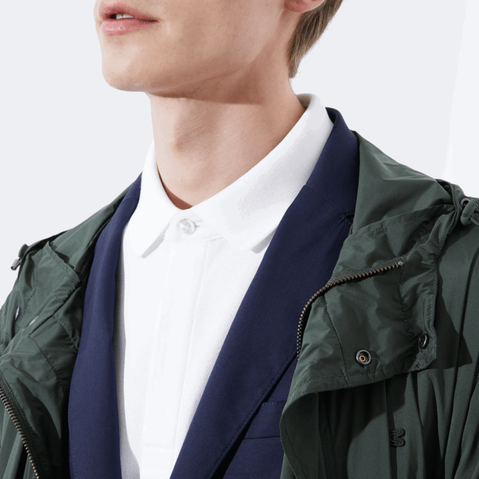 blanc 001 V6HV80 Hommes Lacoste polo piqué de coton stretch smart paris