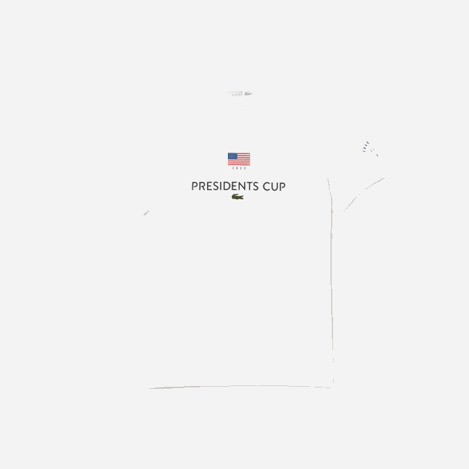 blanc 001 V6HV861 Hommes Lacoste t-shirt coupe des présidents sport drapeau américain