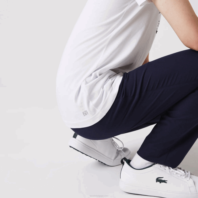 blanc 001 V6HV861 Hommes Lacoste t-shirt coupe des présidents sport drapeau américain