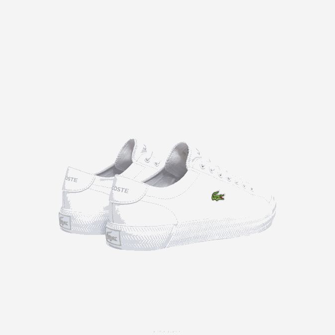 blanc 21g V6HV1750 Hommes Lacoste baskets gripshot en cuir et synthétique