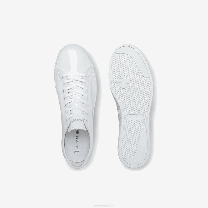 blanc 21g V6HV1750 Hommes Lacoste baskets gripshot en cuir et synthétique