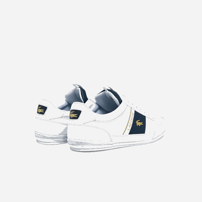 blanc 21g V6HV1771 Hommes Lacoste baskets chaymon en cuir et fibre de carbone