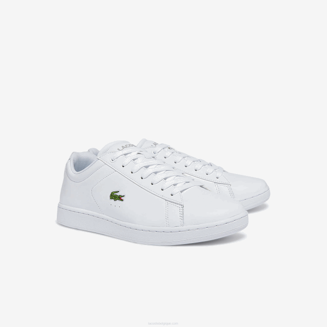 blanc 21g V6HV1817 Hommes Lacoste baskets en cuir carnaby bl