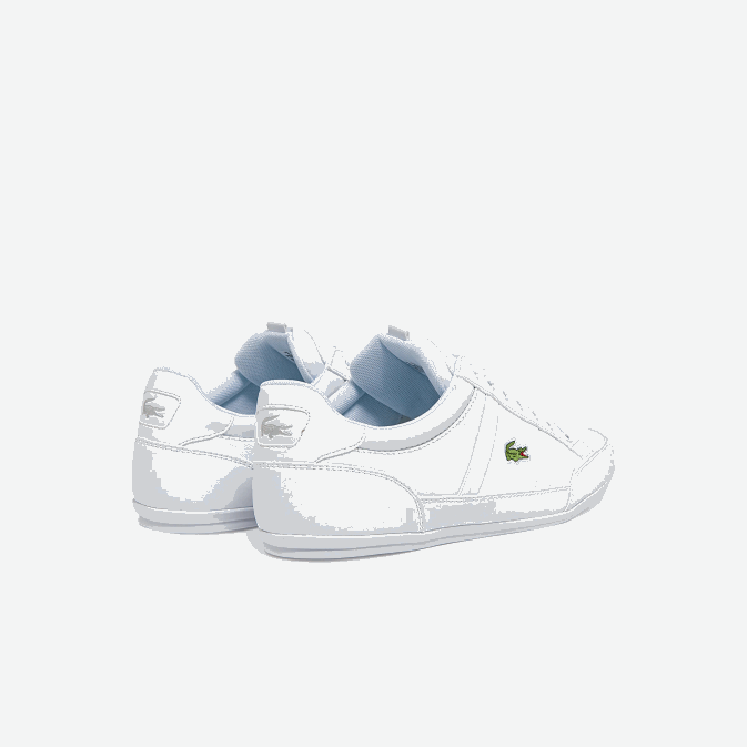 blanc 21g V6HV1867 Hommes Lacoste baskets chaymon en synthétique et cuir