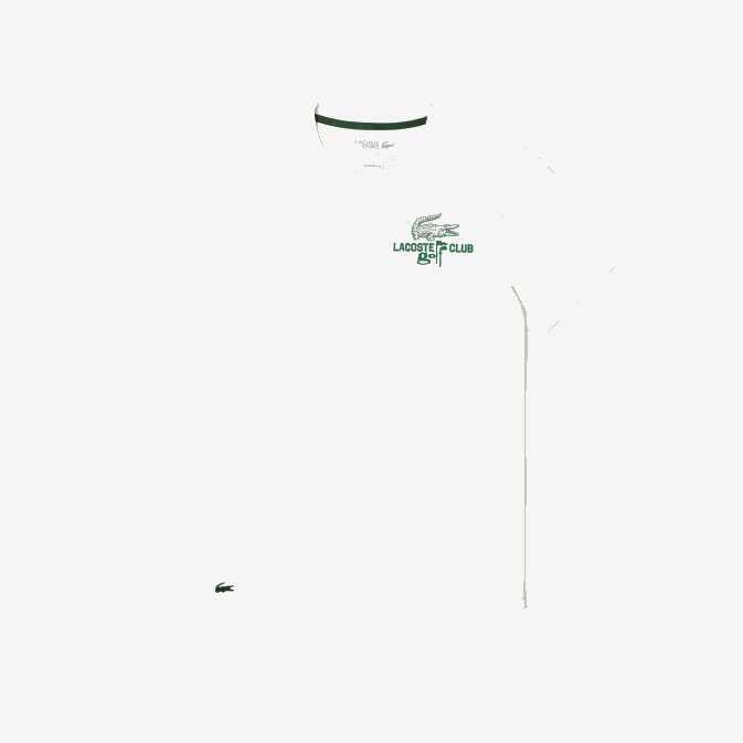 blanc 70v V6HV178 Hommes Lacoste t-shirt golf regular fit en coton bio