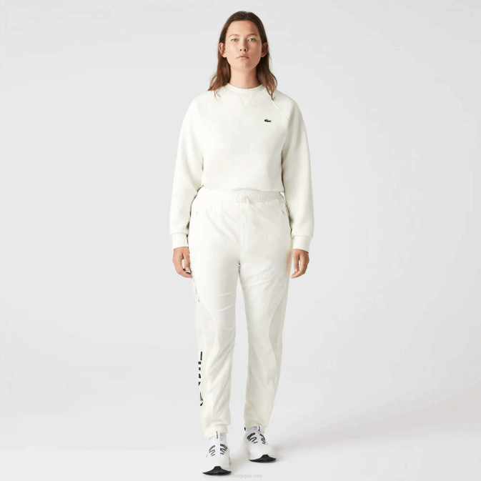 blanc 70v V6HV2554 femmes Lacoste pantalon de survêtement à imprimé marin