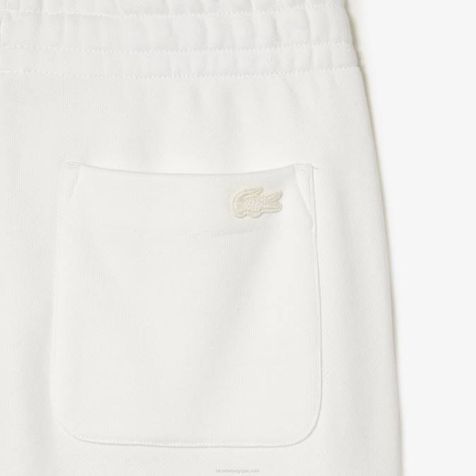 blanc 70v V6HV2665 femmespantalon de survêtement lacoste x goop en molleton de coton